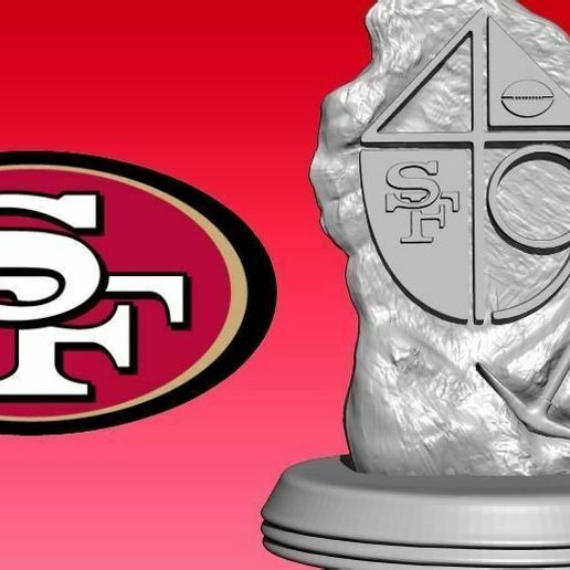 STL File Statue The San Francisco 49ers - NFC - Wood Model CNC 3D Print ...